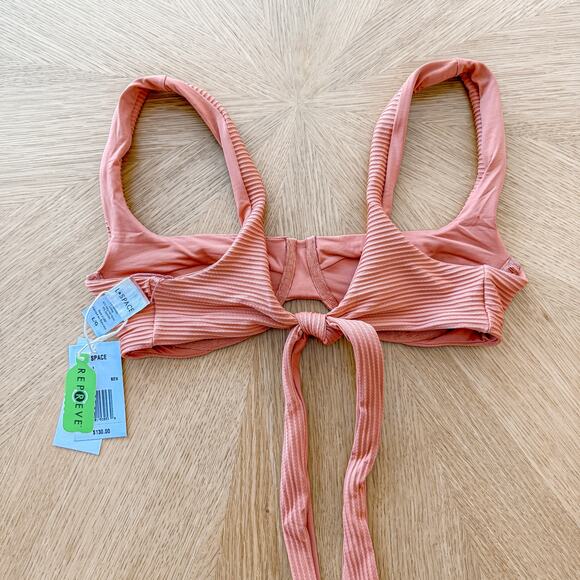 L Space Bikini Top Womens Lg Nikita Sienna Ribbed Eco‎ Chic Repreve Boho Summer - Picture 6 of 6